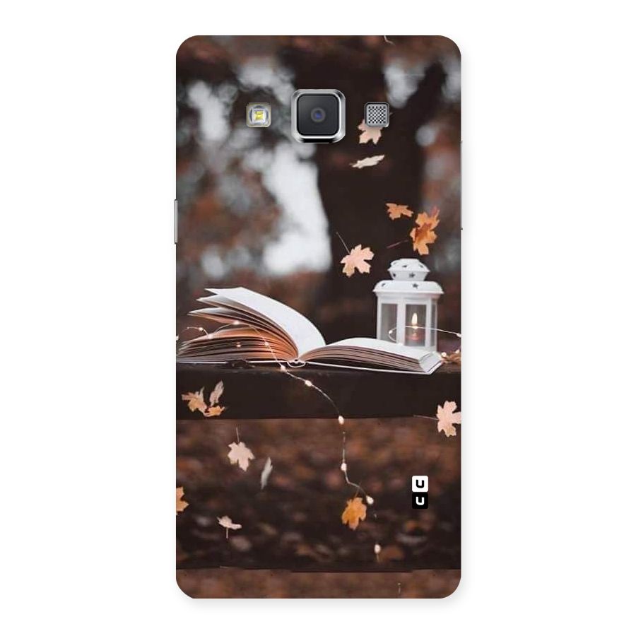 Book and Fall Leaves Back Case for Galaxy Grand 3