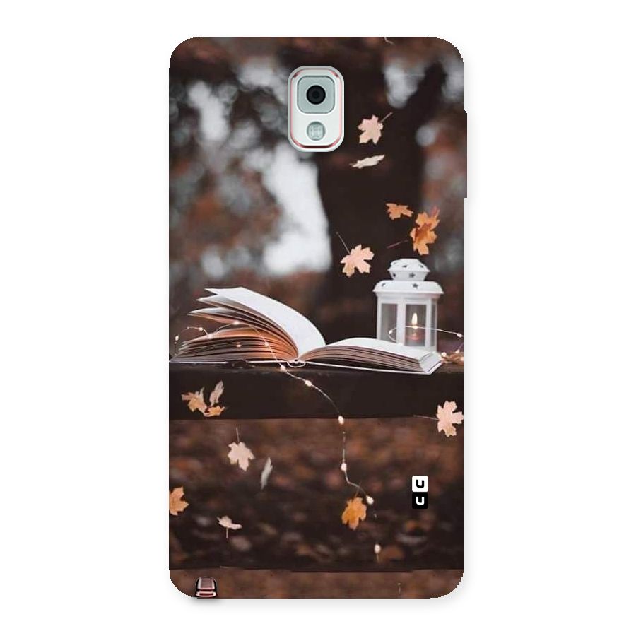 Book and Fall Leaves Back Case for Galaxy Note 3