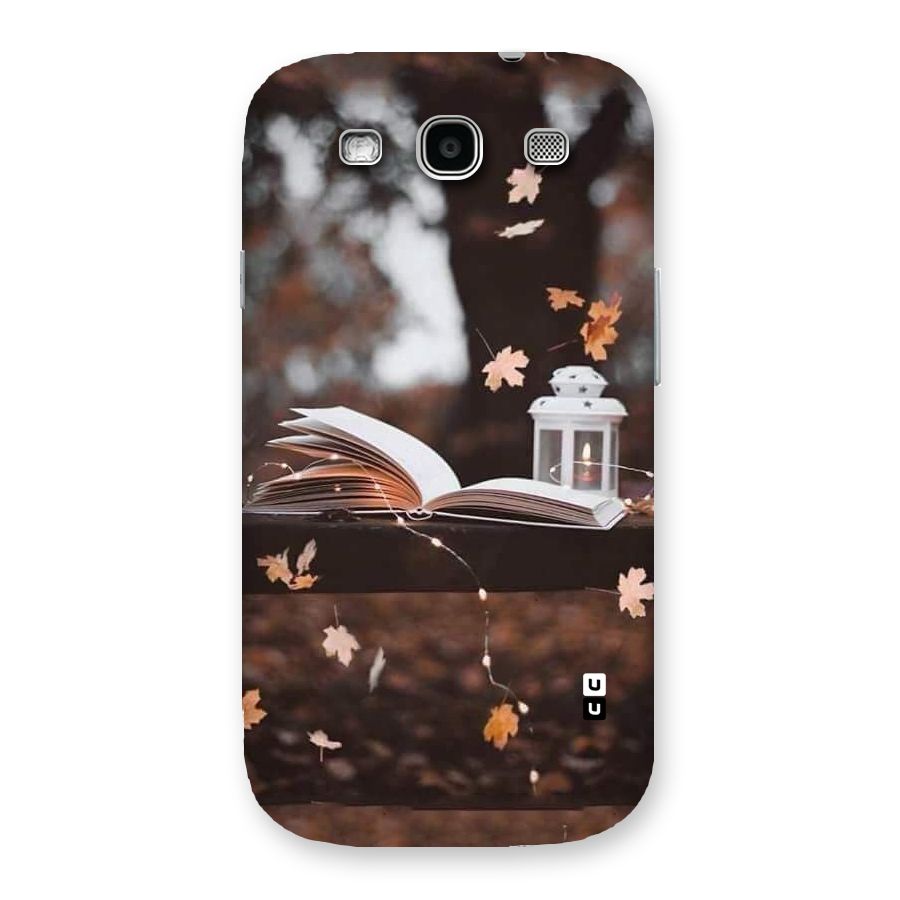 Book and Fall Leaves Back Case for Galaxy S3