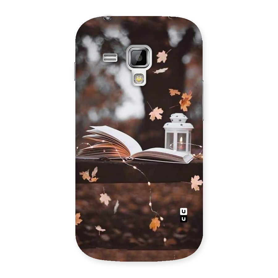 Book and Fall Leaves Back Case for Galaxy S Duos