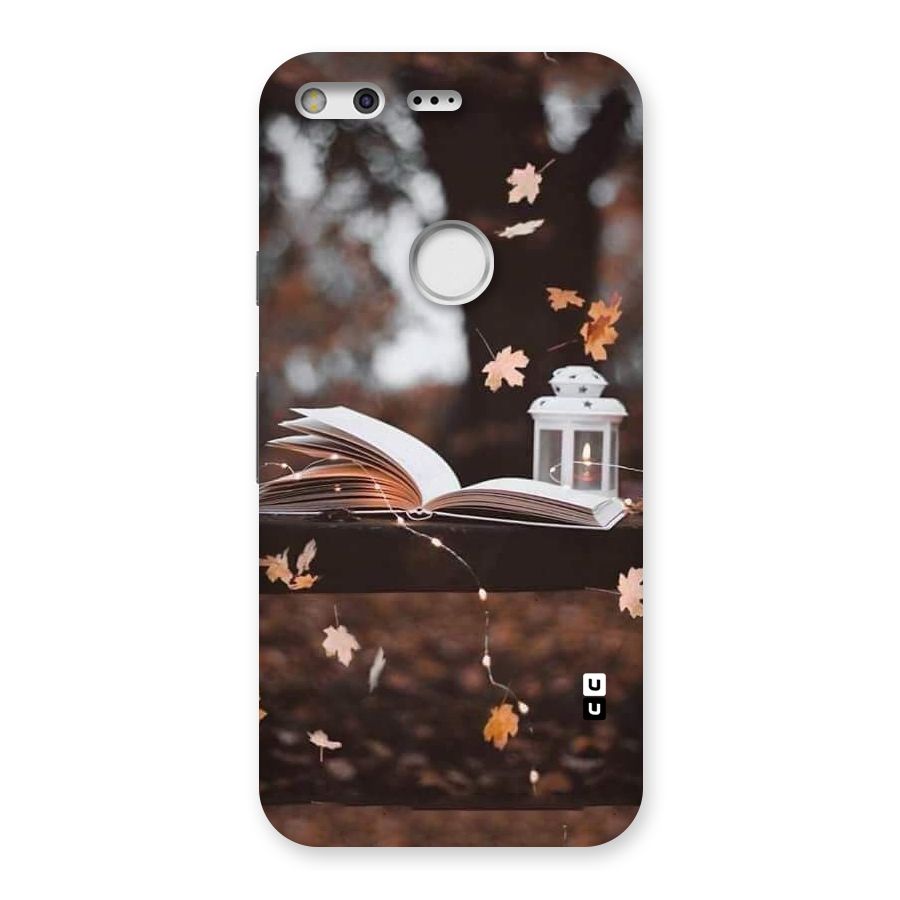 Book and Fall Leaves Back Case for Google Pixel