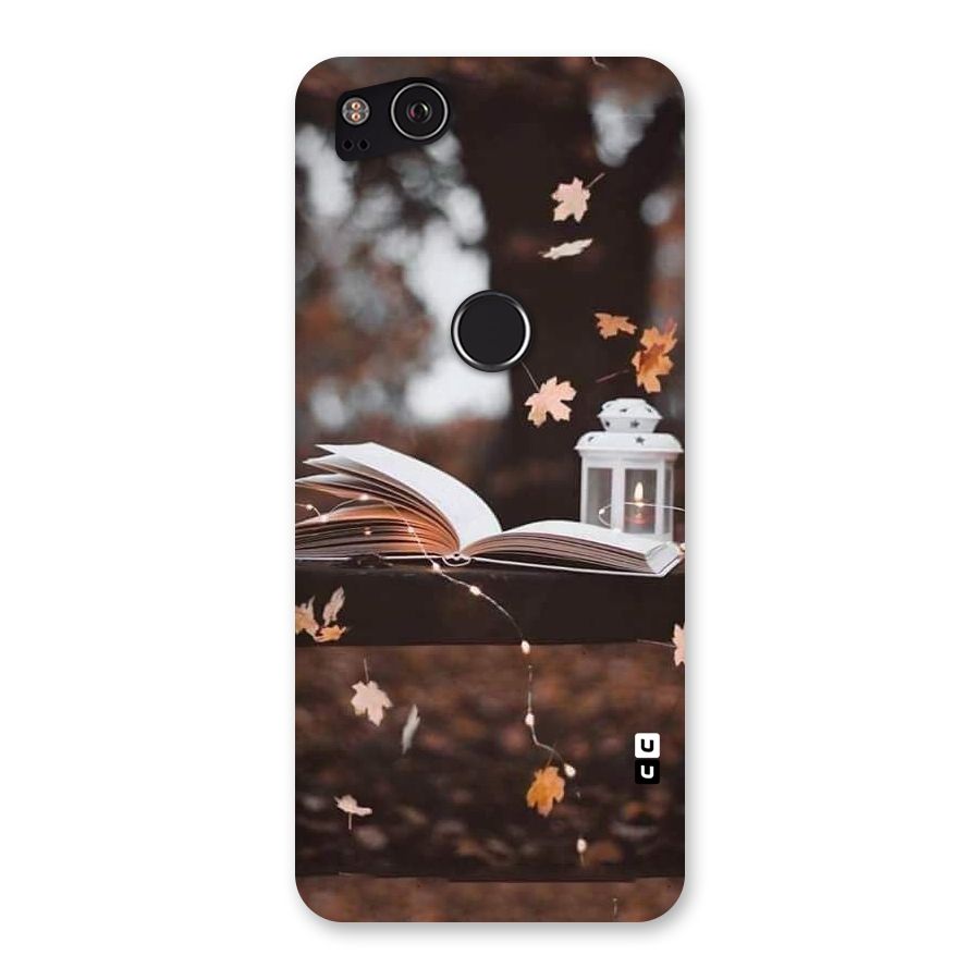 Book and Fall Leaves Back Case for Google Pixel 2