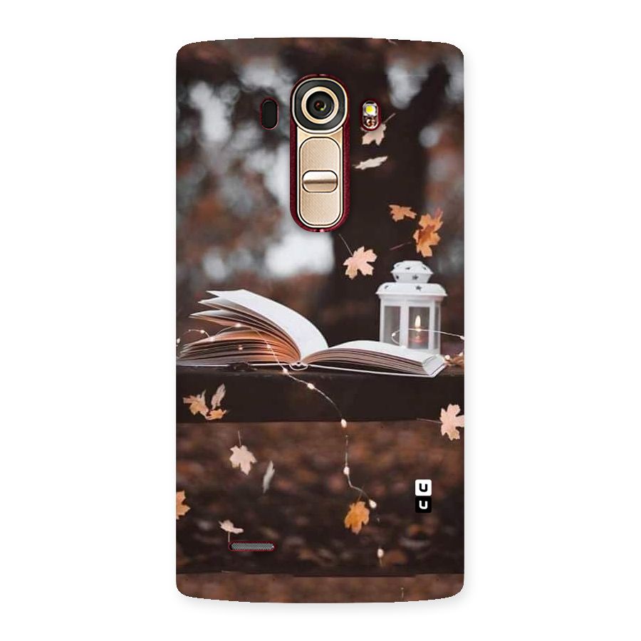 Book and Fall Leaves Back Case for LG G4