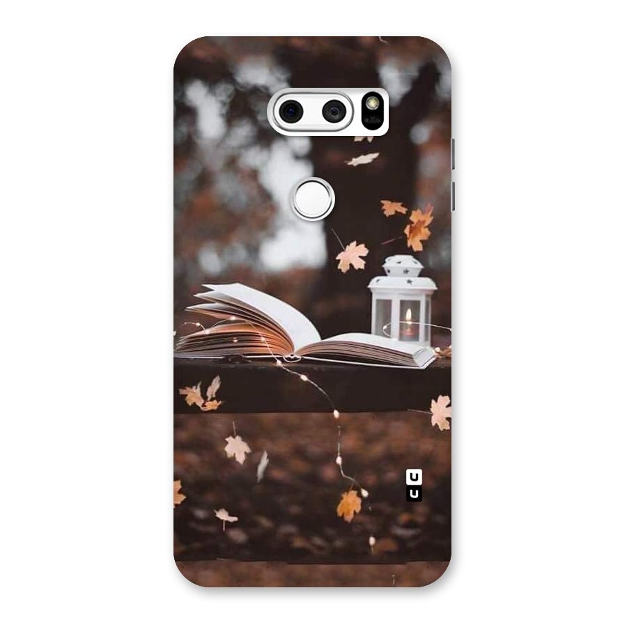 Book and Fall Leaves Back Case for LG V30