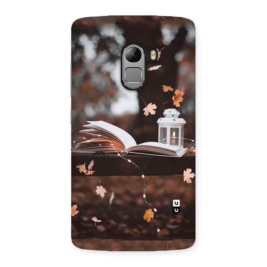 Book and Fall Leaves Back Case for Lenovo K4 Note