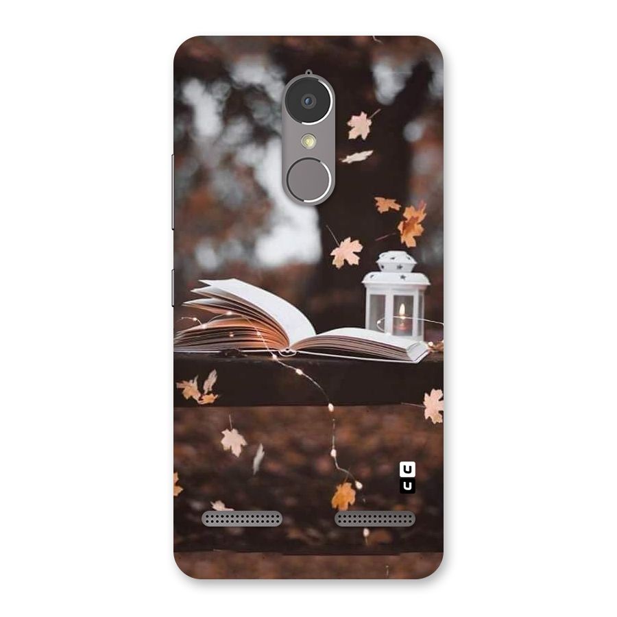 Book and Fall Leaves Back Case for Lenovo K6