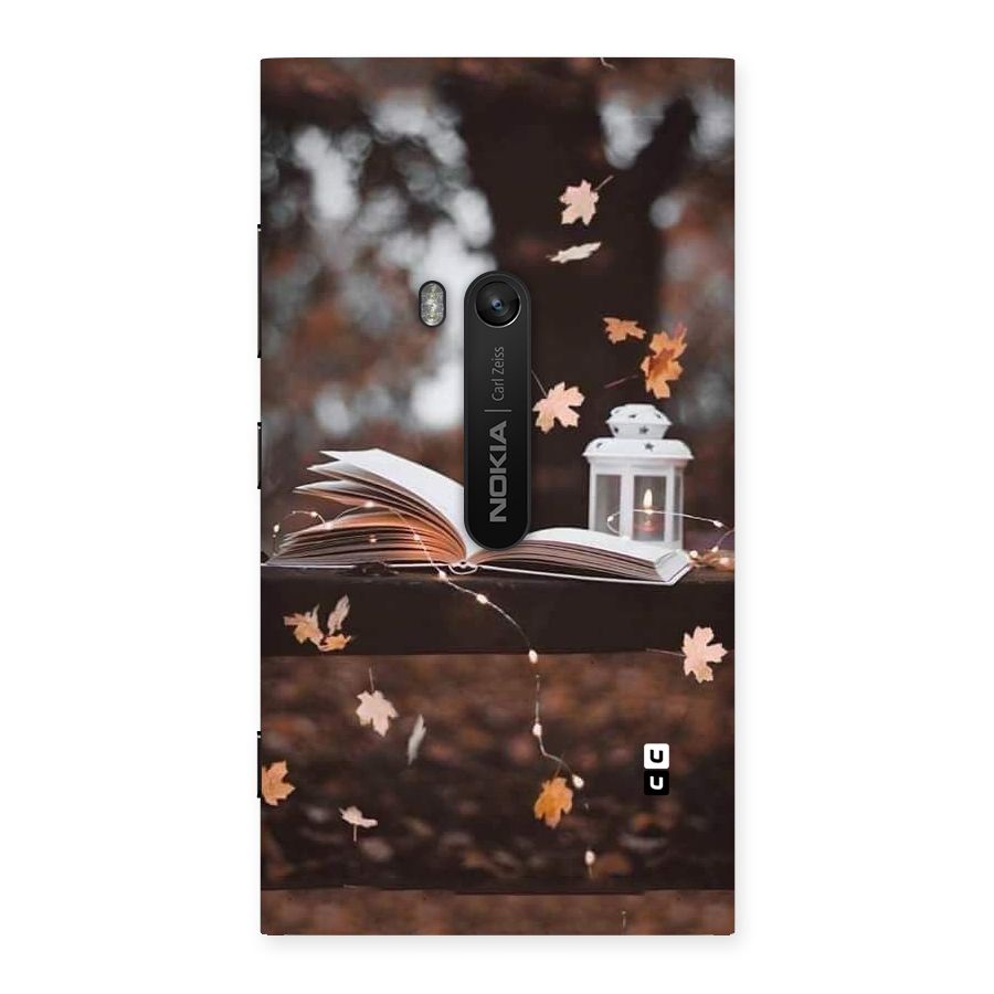 Book and Fall Leaves Back Case for Lumia 920