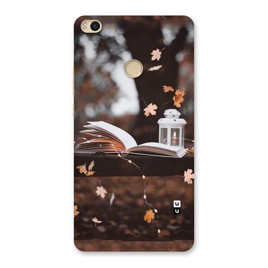 Book and Fall Leaves Back Case for Mi Max 2