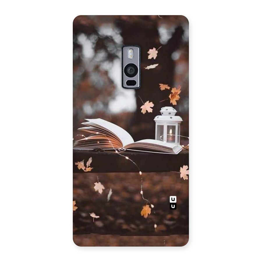Book and Fall Leaves Back Case for OnePlus Two