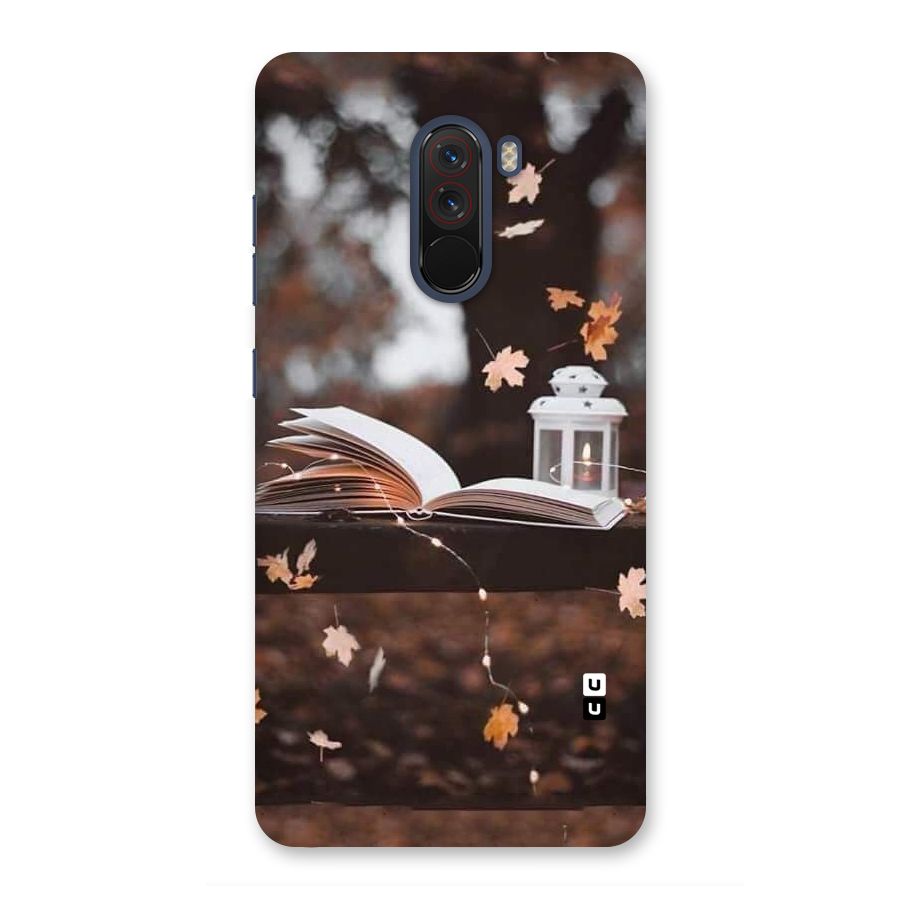 Book and Fall Leaves Back Case for Poco F1