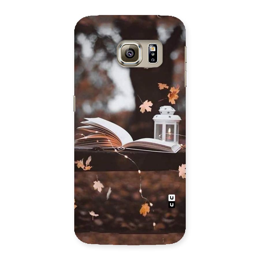 Book and Fall Leaves Back Case for Samsung Galaxy S6 Edge