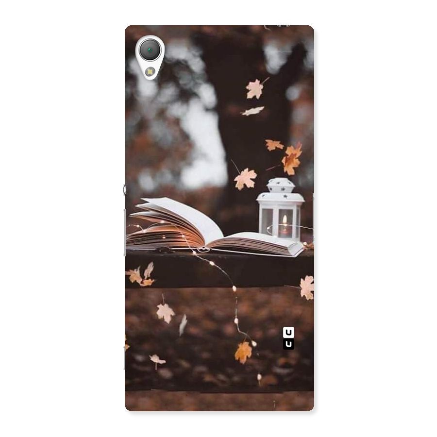 Book and Fall Leaves Back Case for Sony Xperia Z3