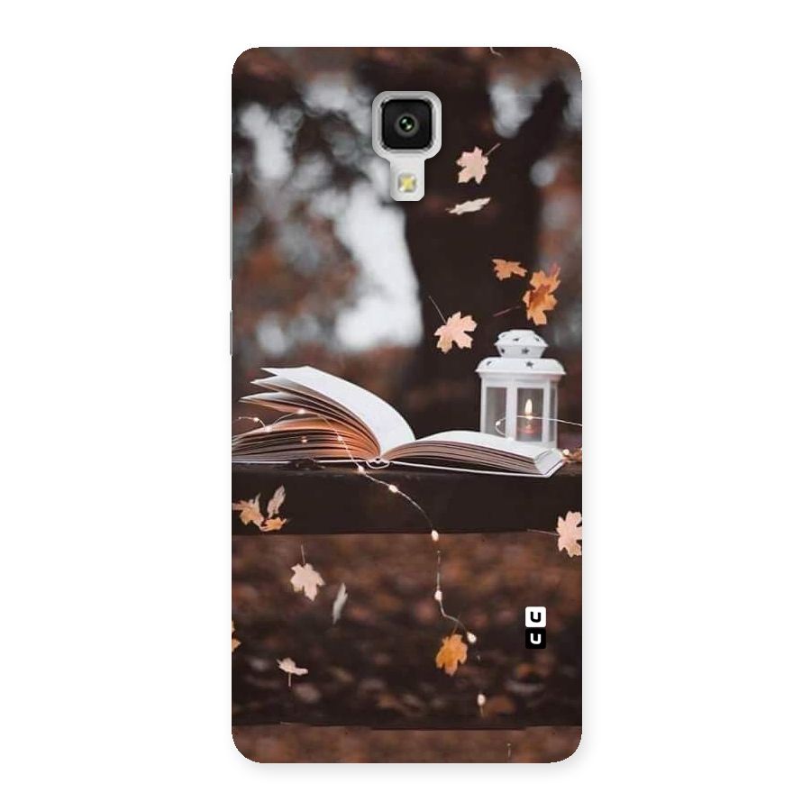 Book and Fall Leaves Back Case for Xiaomi Mi 4