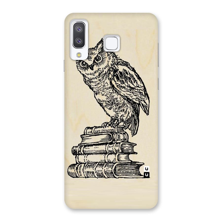 Book Owl Back Case for Galaxy A8 Star