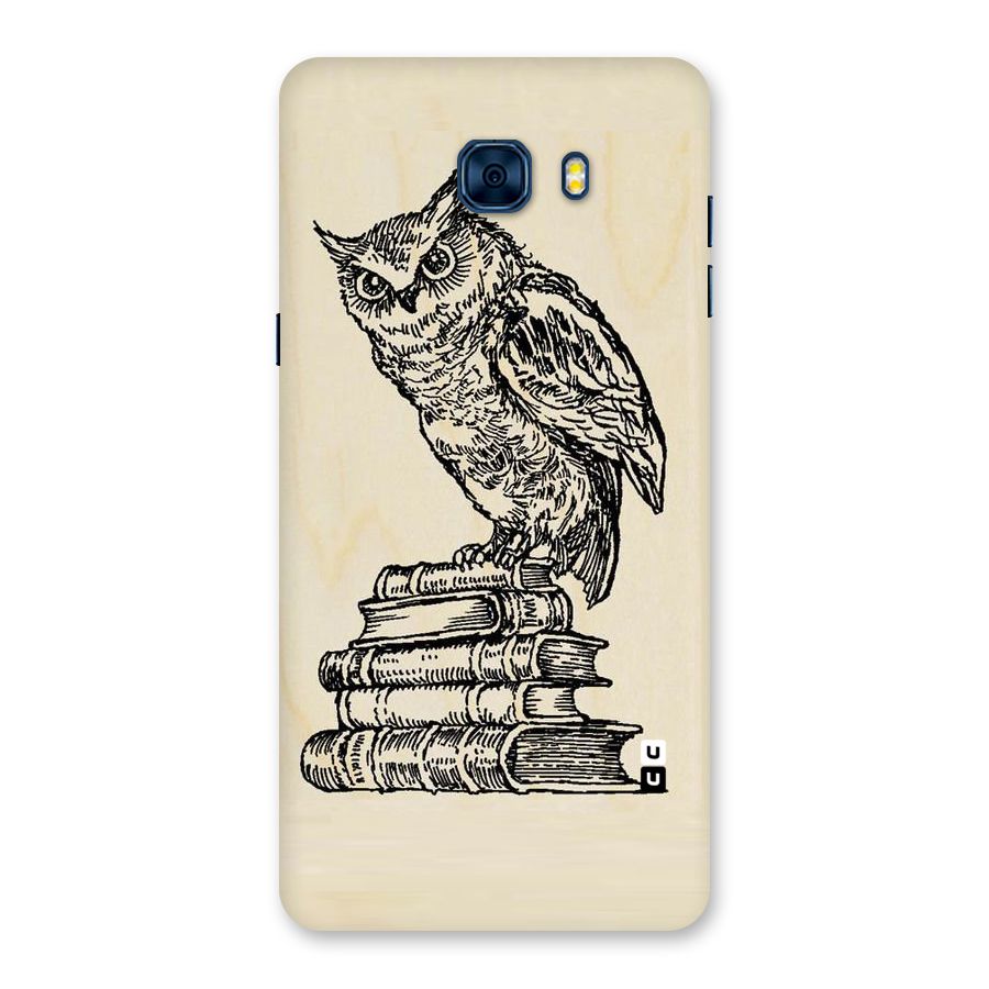 Book Owl Back Case for Galaxy C7 Pro