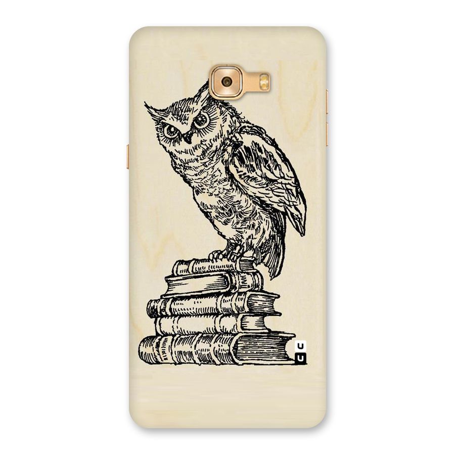 Book Owl Back Case for Galaxy C9 Pro