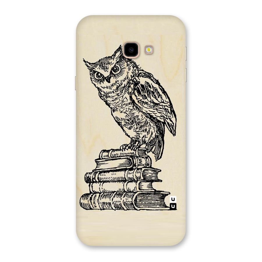 Book Owl Back Case for Galaxy J4 Plus