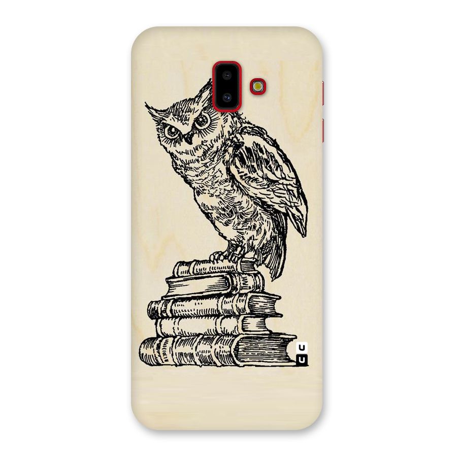 Book Owl Back Case for Galaxy J6 Plus