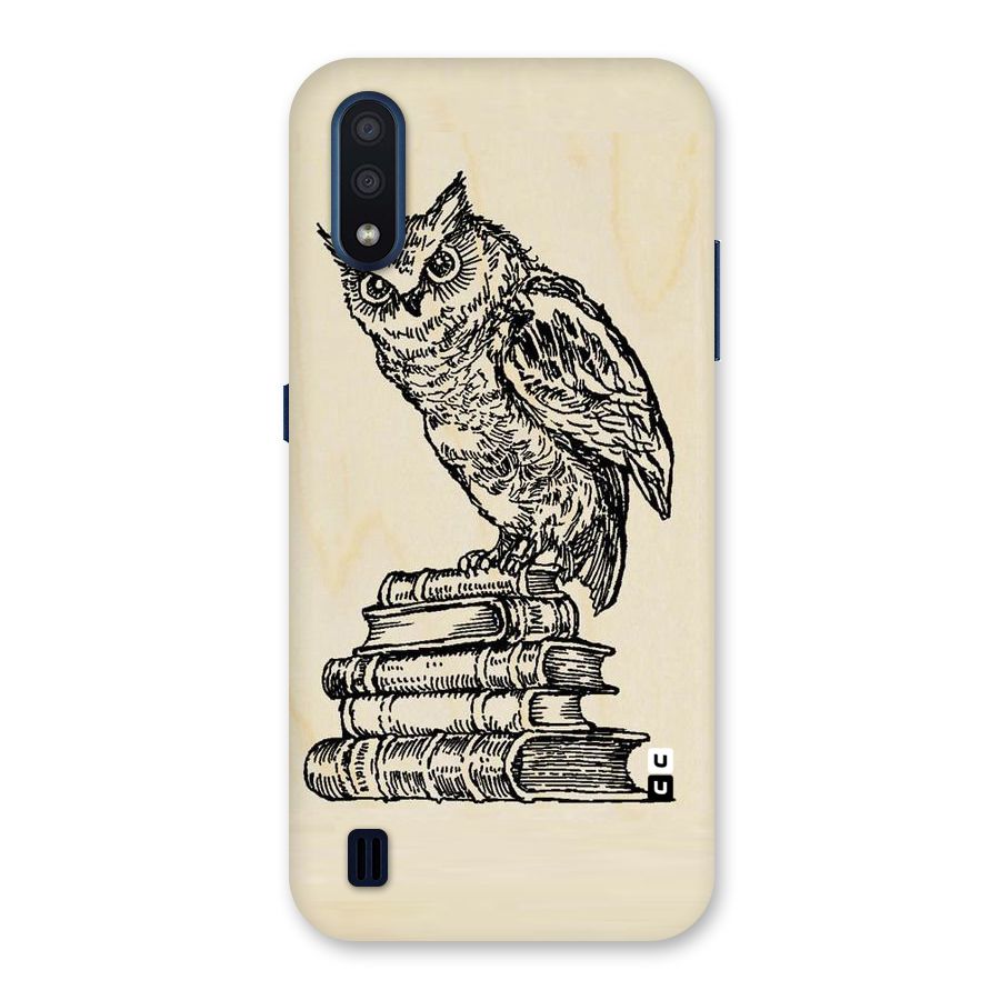 Book Owl Back Case for Galaxy M01