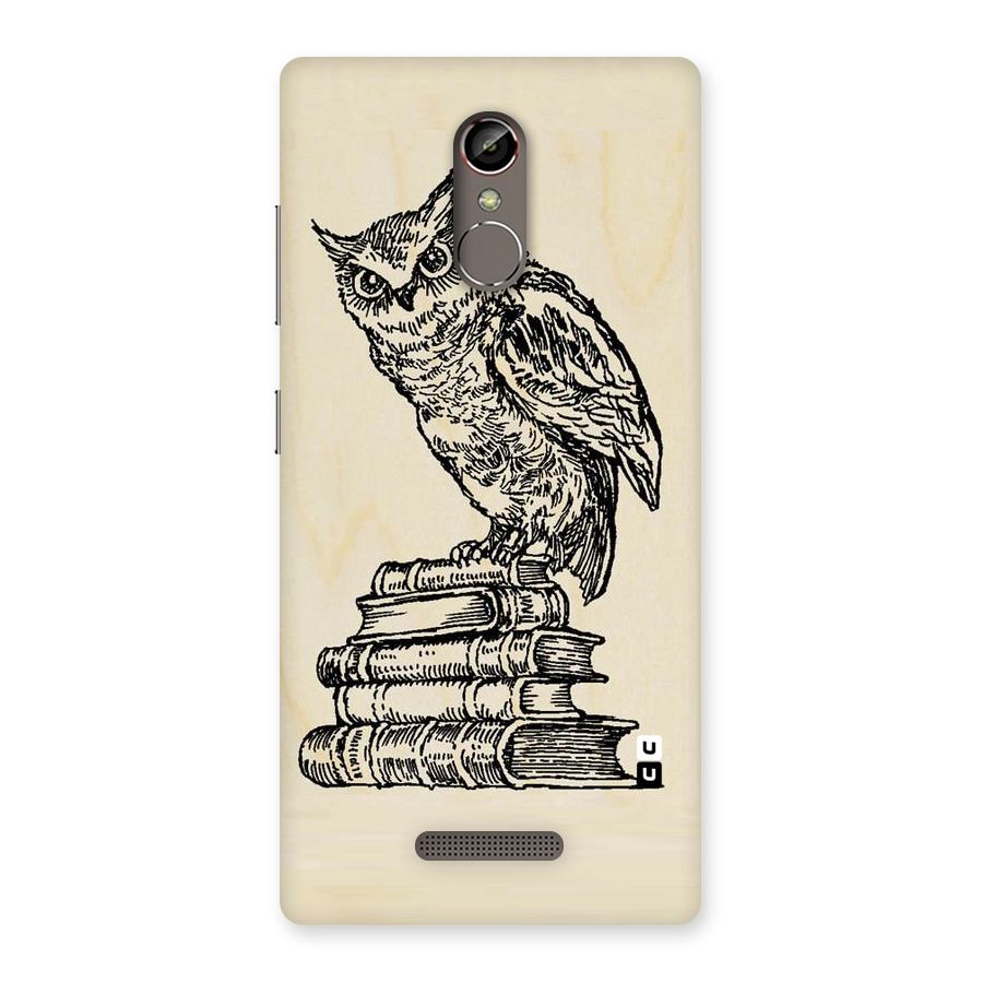 Book Owl Back Case for Gionee S6s