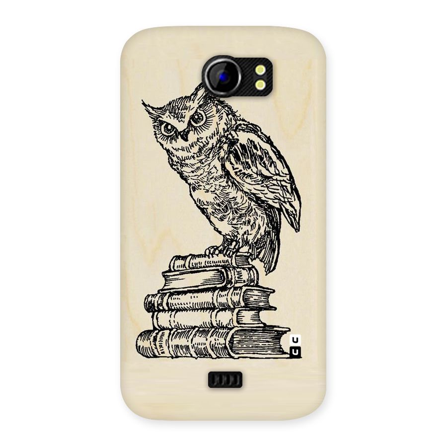 Book Owl Back Case for Micromax Canvas 2 A110