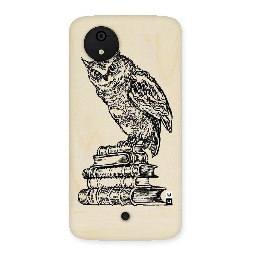 Book Owl Back Case for Micromax Canvas A1
