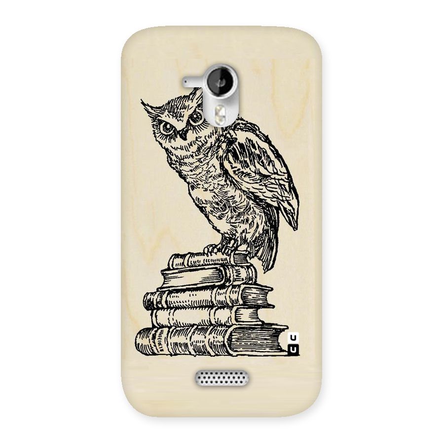 Book Owl Back Case for Micromax Canvas HD A116