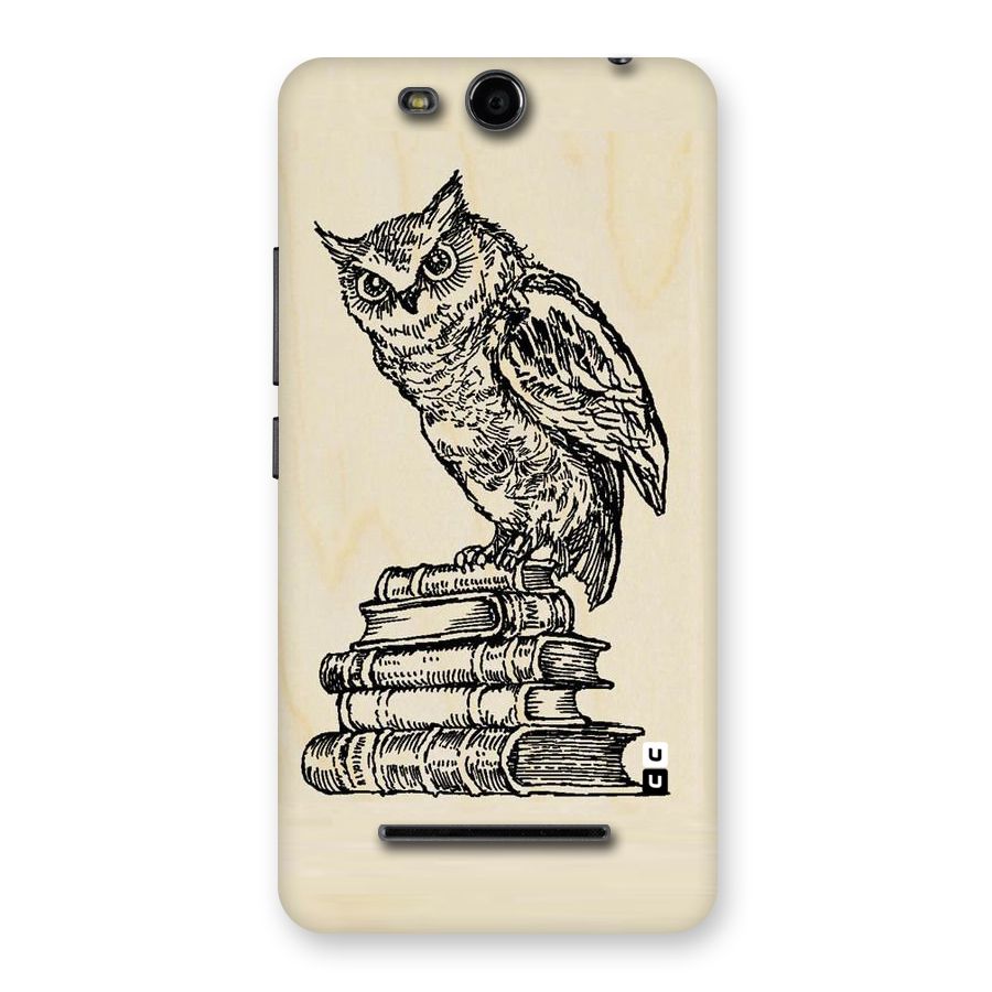 Book Owl Back Case for Micromax Canvas Juice 3 Q392