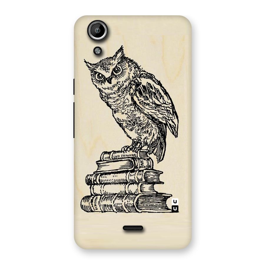 Book Owl Back Case for Micromax Canvas Selfie Lens Q345