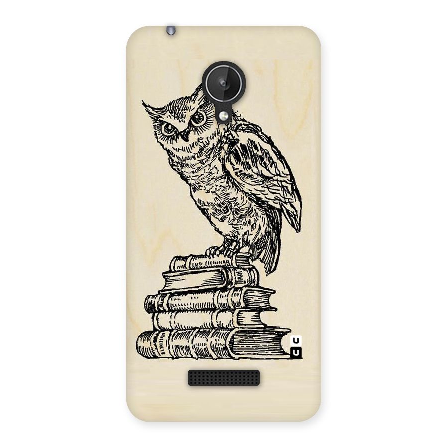 Book Owl Back Case for Micromax Canvas Spark Q380