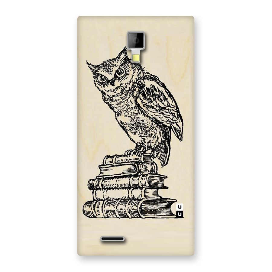 Book Owl Back Case for Micromax Canvas Xpress A99