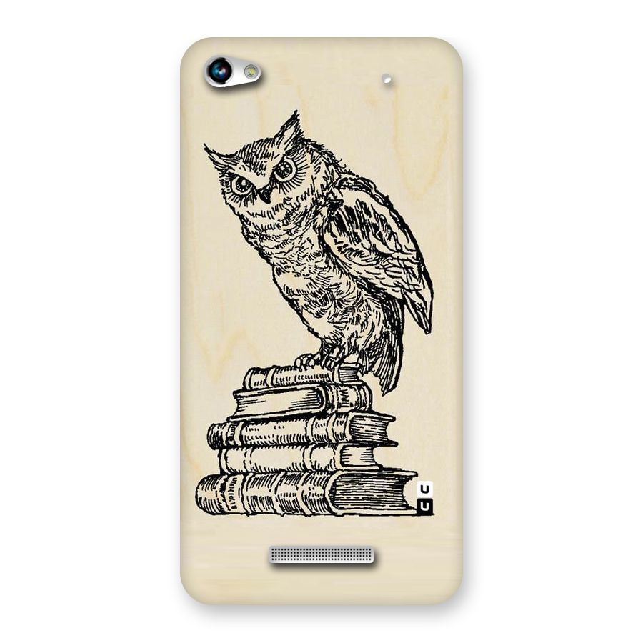 Book Owl Back Case for Micromax Hue 2