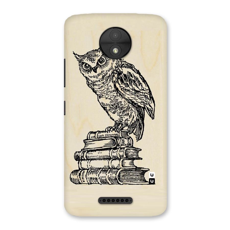 Book Owl Back Case for Moto C