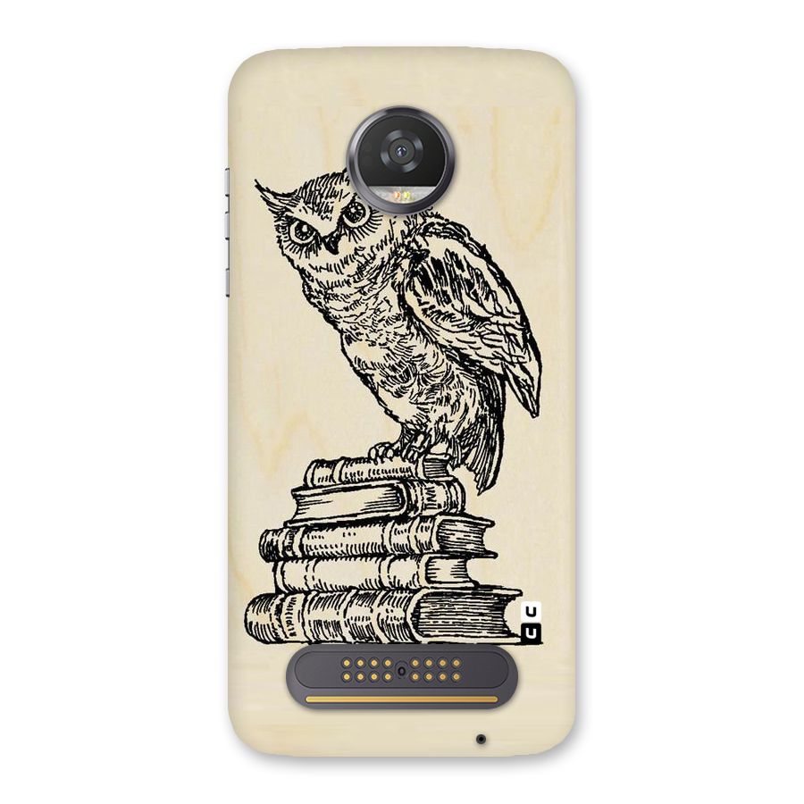 Book Owl Back Case for Moto Z2 Play