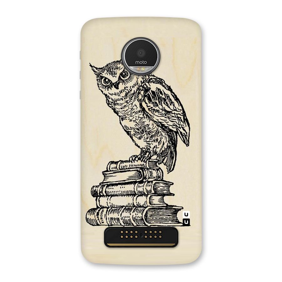 Book Owl Back Case for Moto Z Play