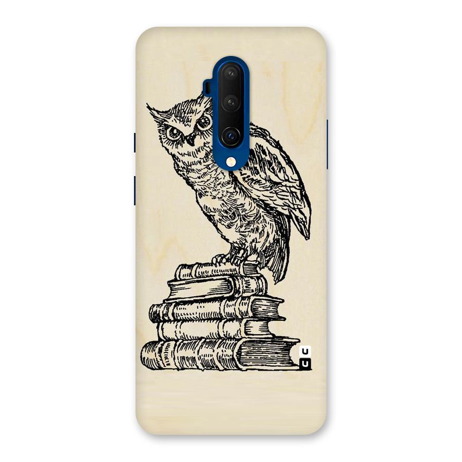 Book Owl Back Case for OnePlus 7T Pro