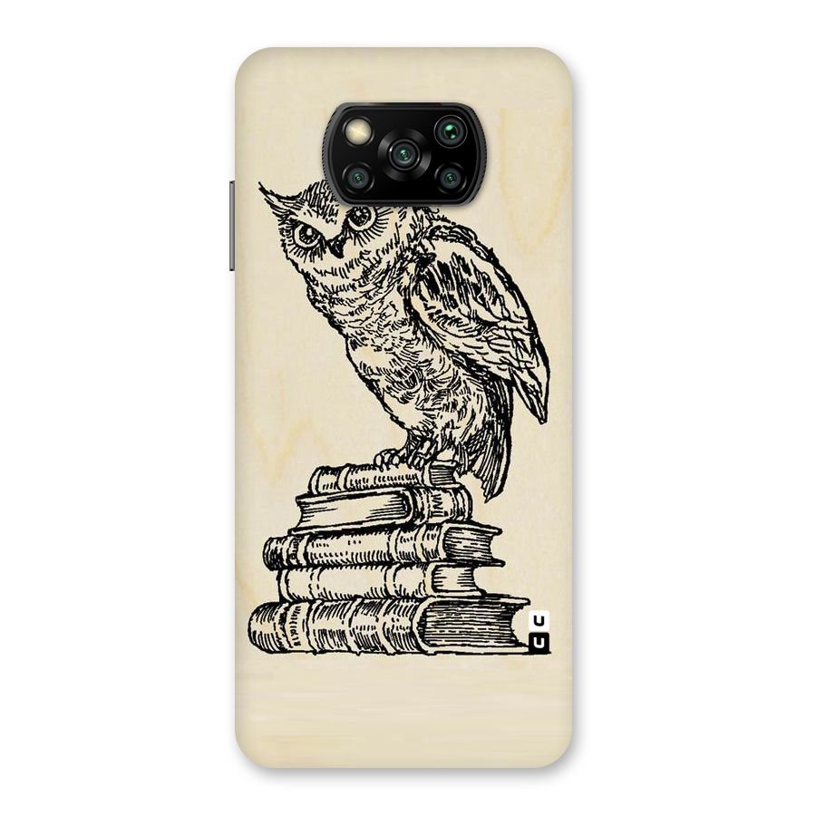 Book Owl Back Case for Poco X3