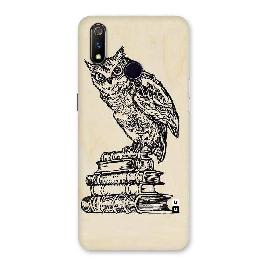 Book Owl Back Case for Realme 3 Pro