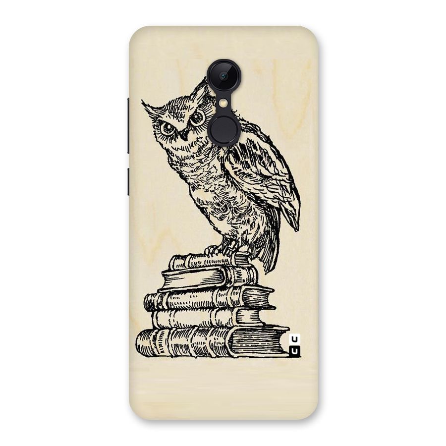Book Owl Back Case for Redmi 5
