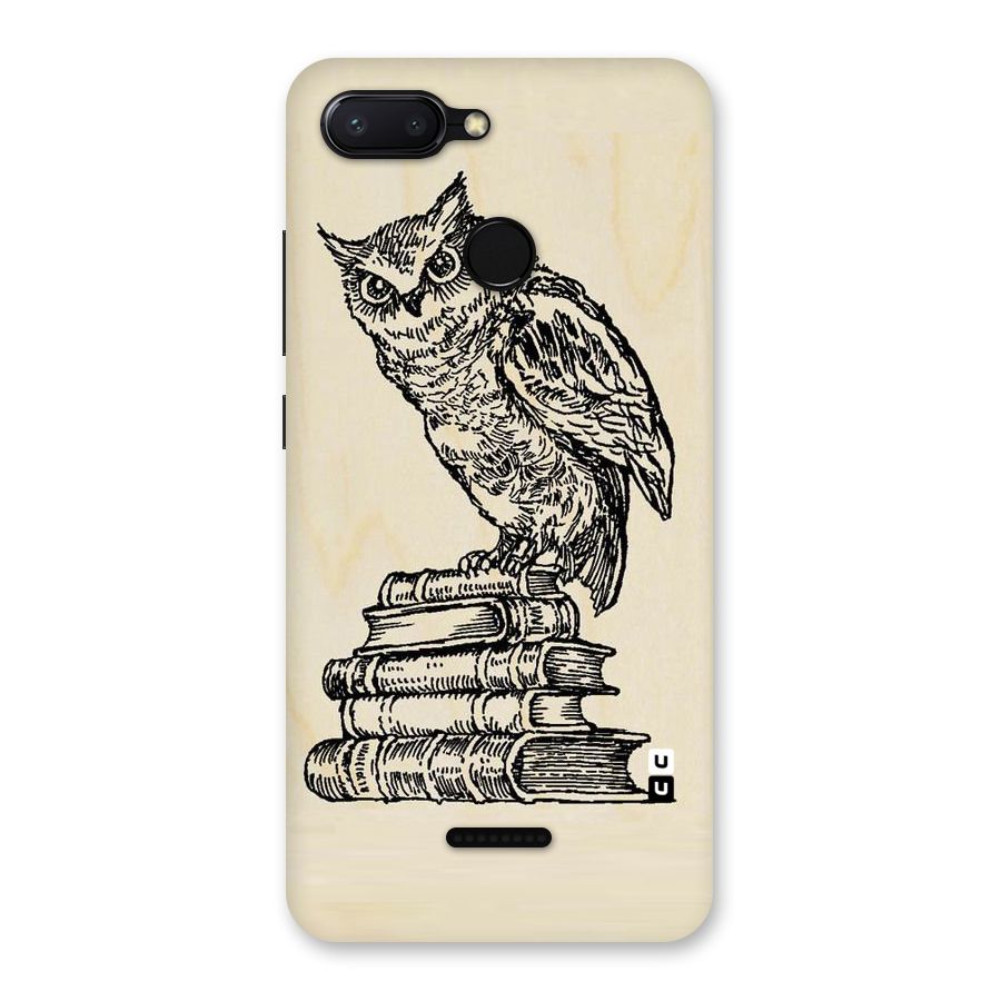 Book Owl Back Case for Redmi 6