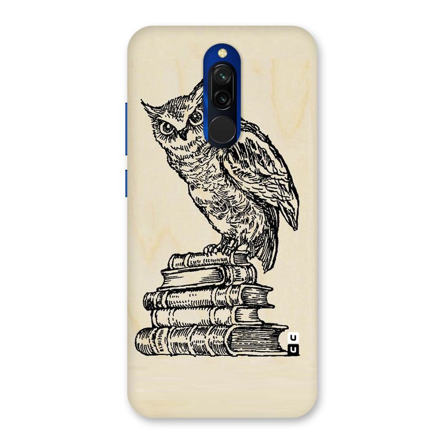 Book Owl Back Case for Redmi 8