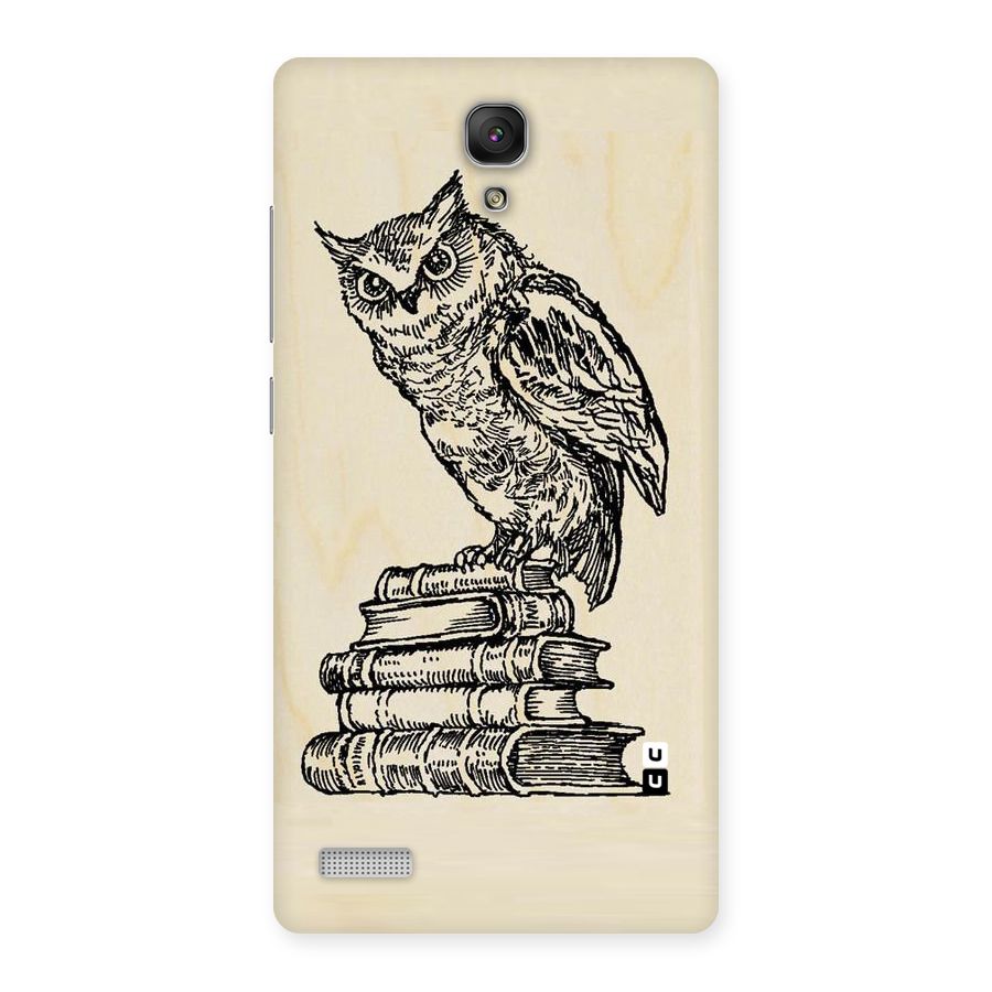 Book Owl Back Case for Redmi Note Prime