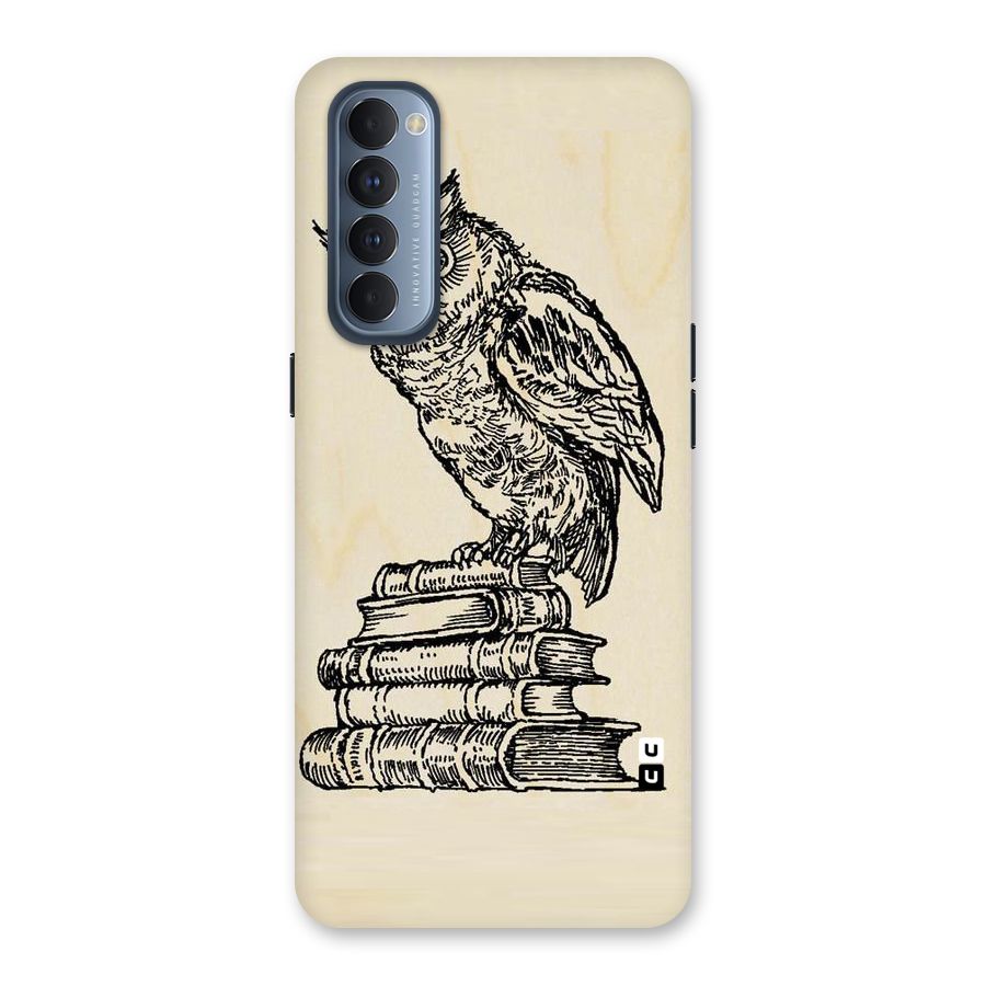 Book Owl Back Case for Reno4 Pro