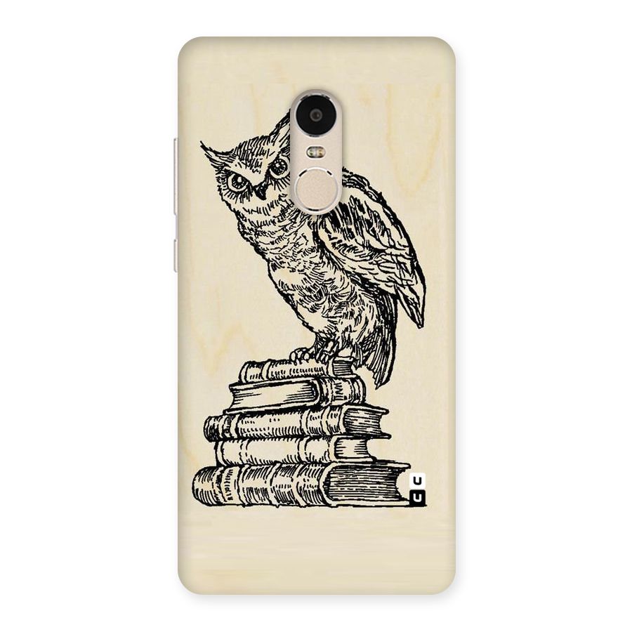 Book Owl Back Case for Xiaomi Redmi Note 4