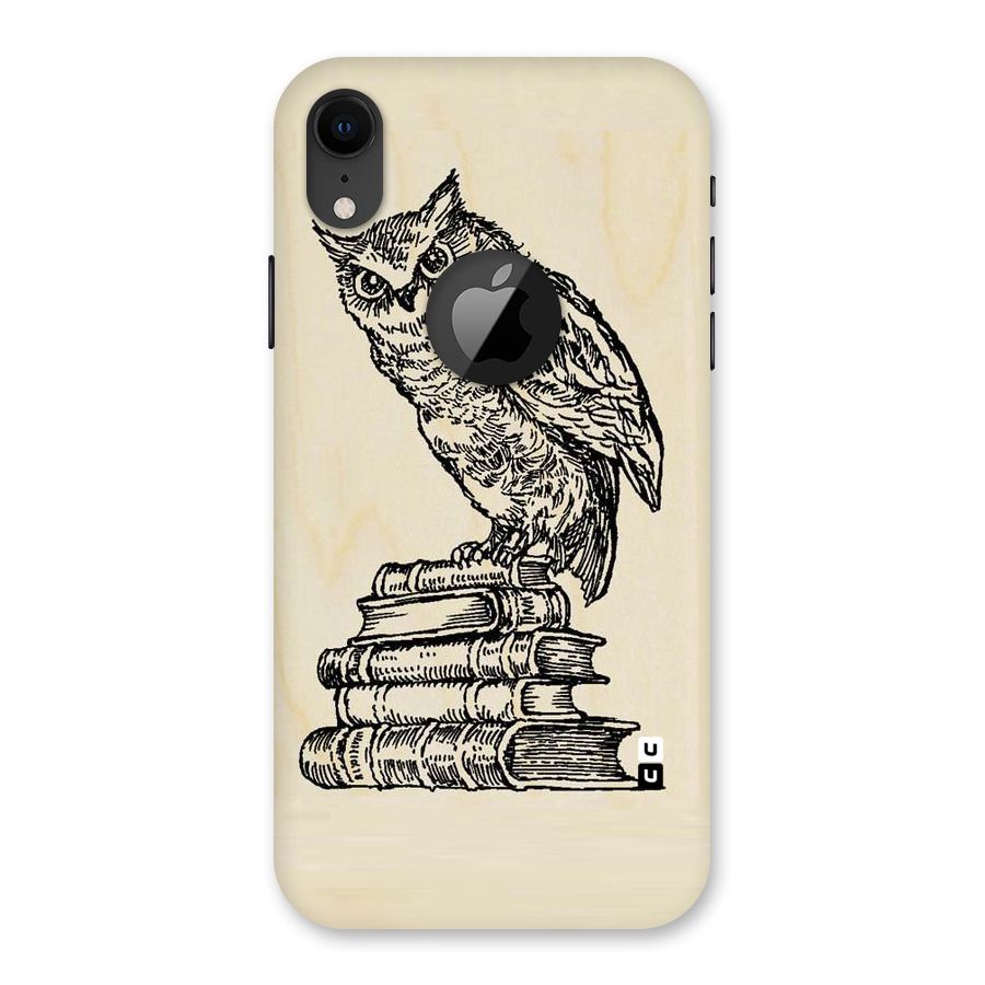 Book Owl Back Case for iPhone XR Logo Cut