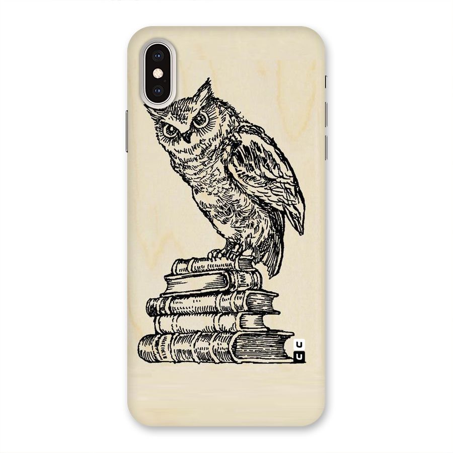 Book Owl Back Case for iPhone XS Max