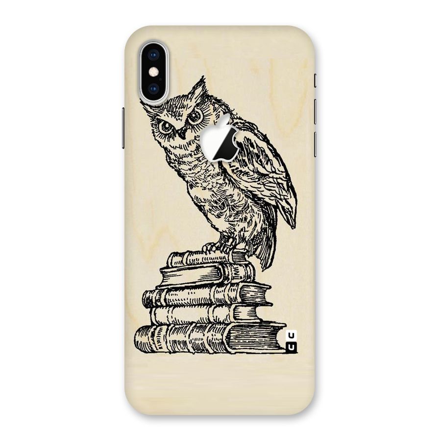 Book Owl Back Case for iPhone XS Max Apple Cut