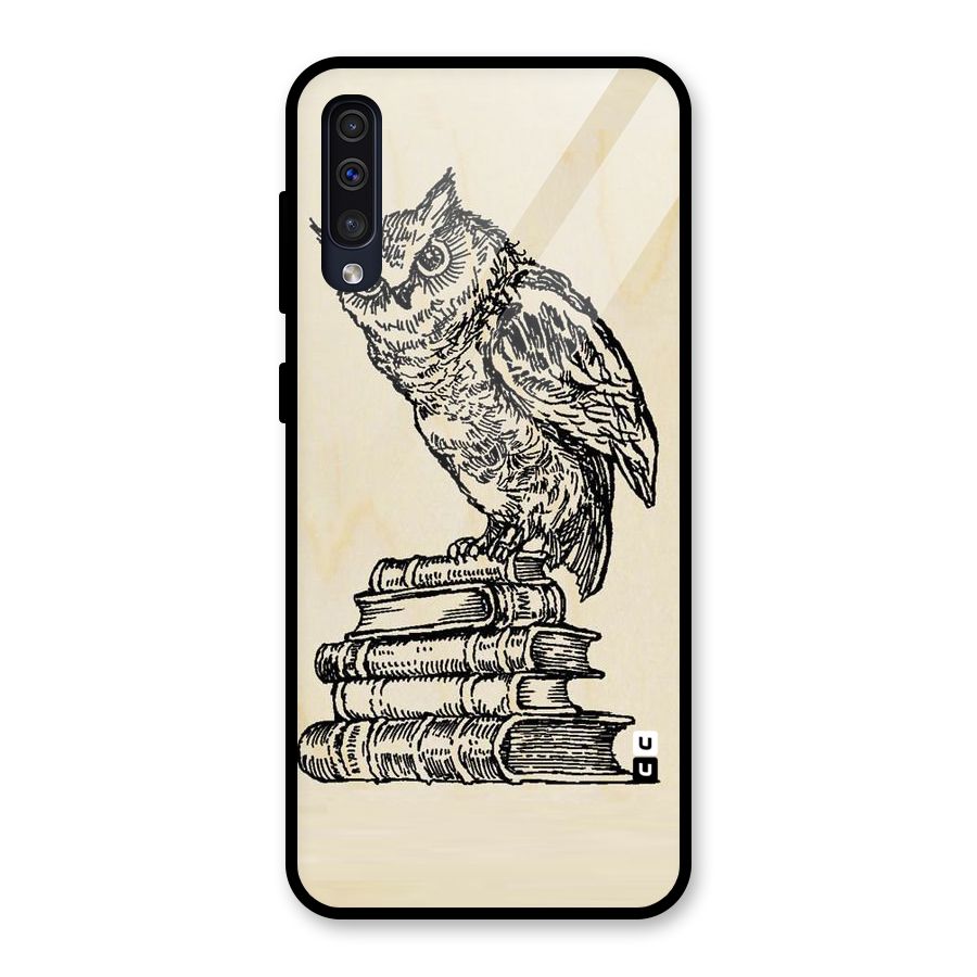 Book Owl Glass Back Case for Galaxy A30s