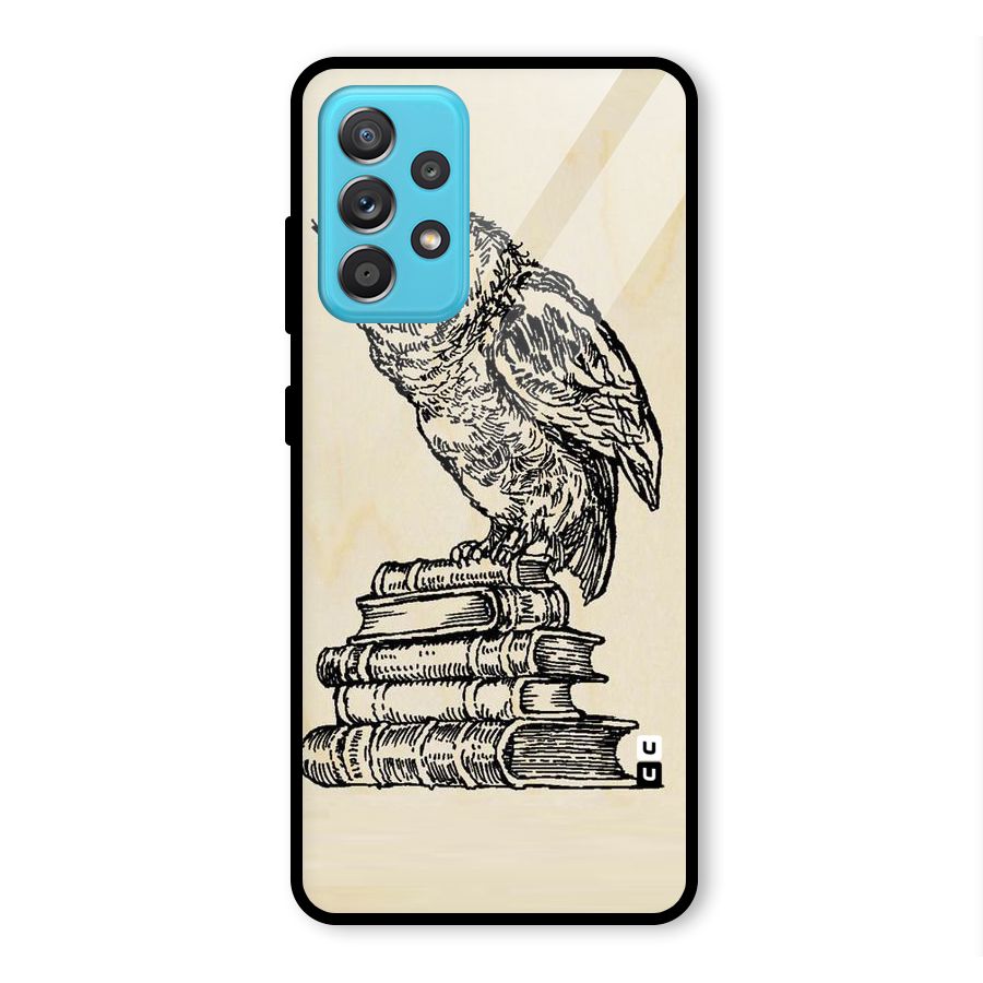 Book Owl Glass Back Case for Galaxy A52
