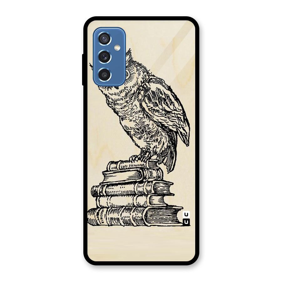 Book Owl Glass Back Case for Galaxy M52 5G